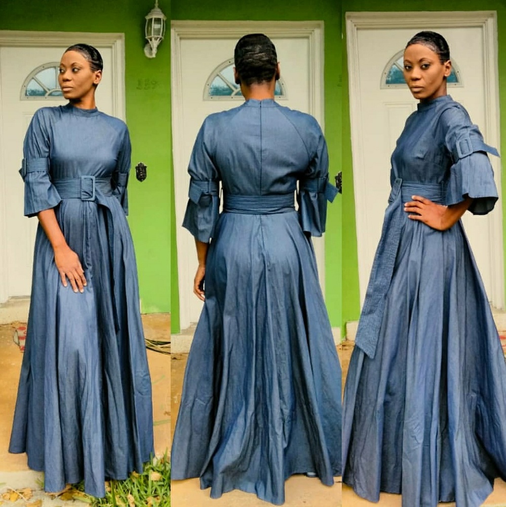 Maxi denim dress